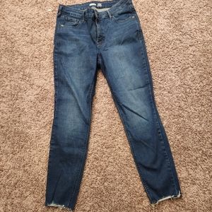 Old Navy Rockstar Cut-off Ankle Jeans